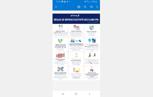 Règles de reprise d activité pour les clubs