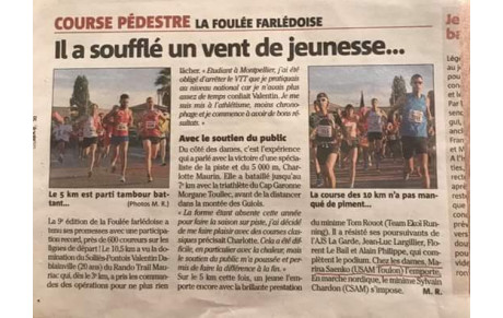 Marina SAENKO remporte La FARLEDOISE sur 5km